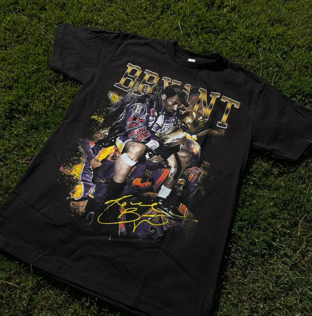 Kobe Bryant Championship Ring Basketball Graphic T-Shirt Men's Women's T-Shirt Summer Vintage Fashion Streetwear Harajuku Top