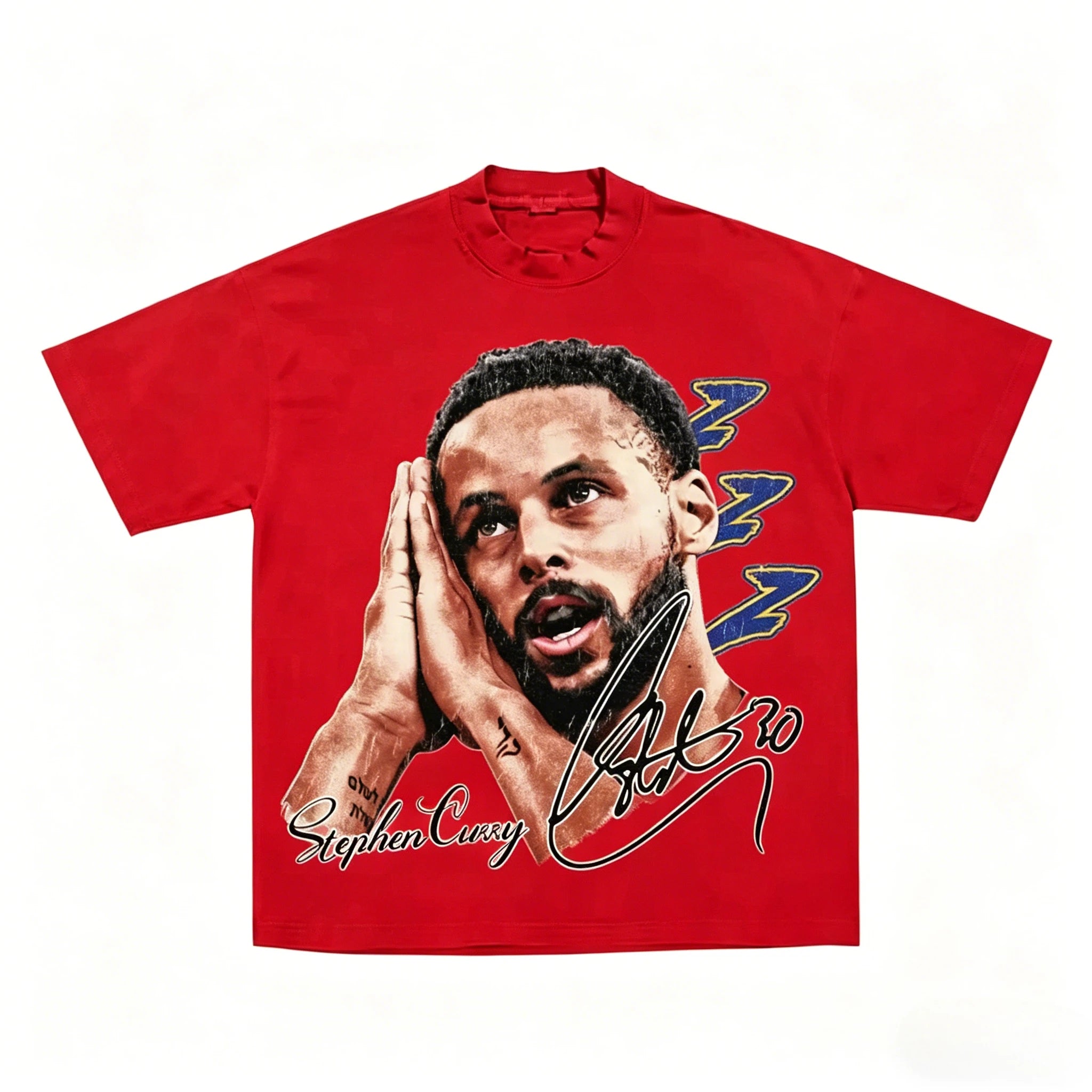 Summer Hot Selling Basketball Superstar Curry Goodnight Pattern Cotton T-shirt, Adult and Children's Fashionable Sportswear
