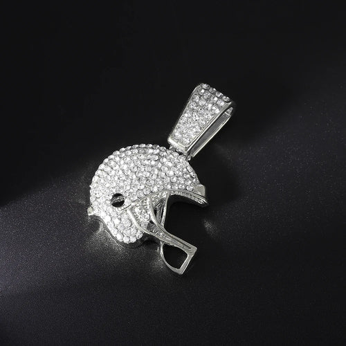American Football Helmet Pendant For Necklace Making Rugby Ball Sports Jewelry Handcrafted Accessory NFL FOOTBALL HELMET Men