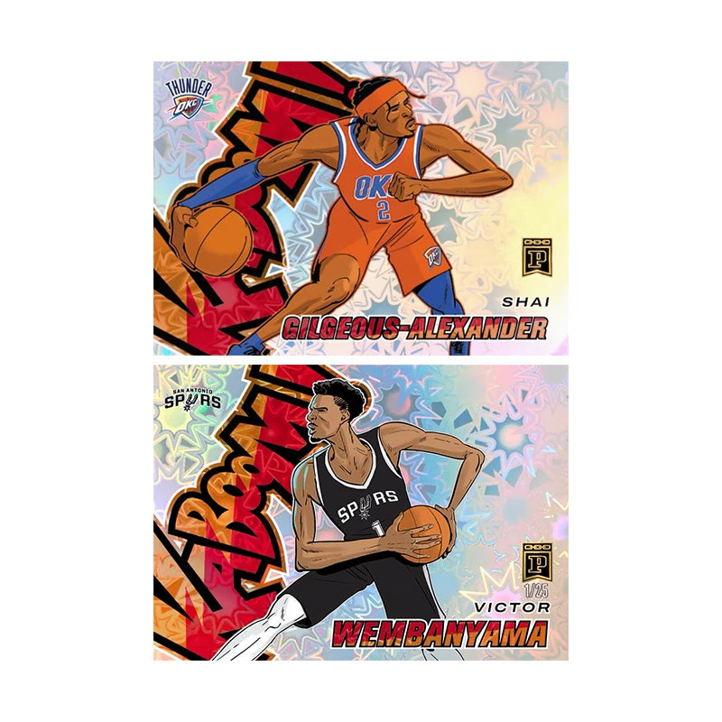 Homemade Diy Panini Basketball Star Card Anthony Edwards Nikola Jokic Curry Wembanyama Collection Card Toys Gift