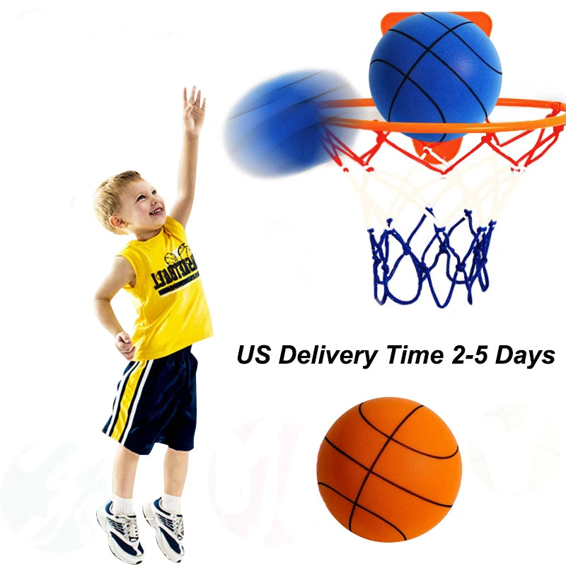 Mute Basketballs PU Foam Size 3/5/7 No Noise Basketball Hoop Squeezable Quiet Balls Sports and Entertainment Fast Dropshipping