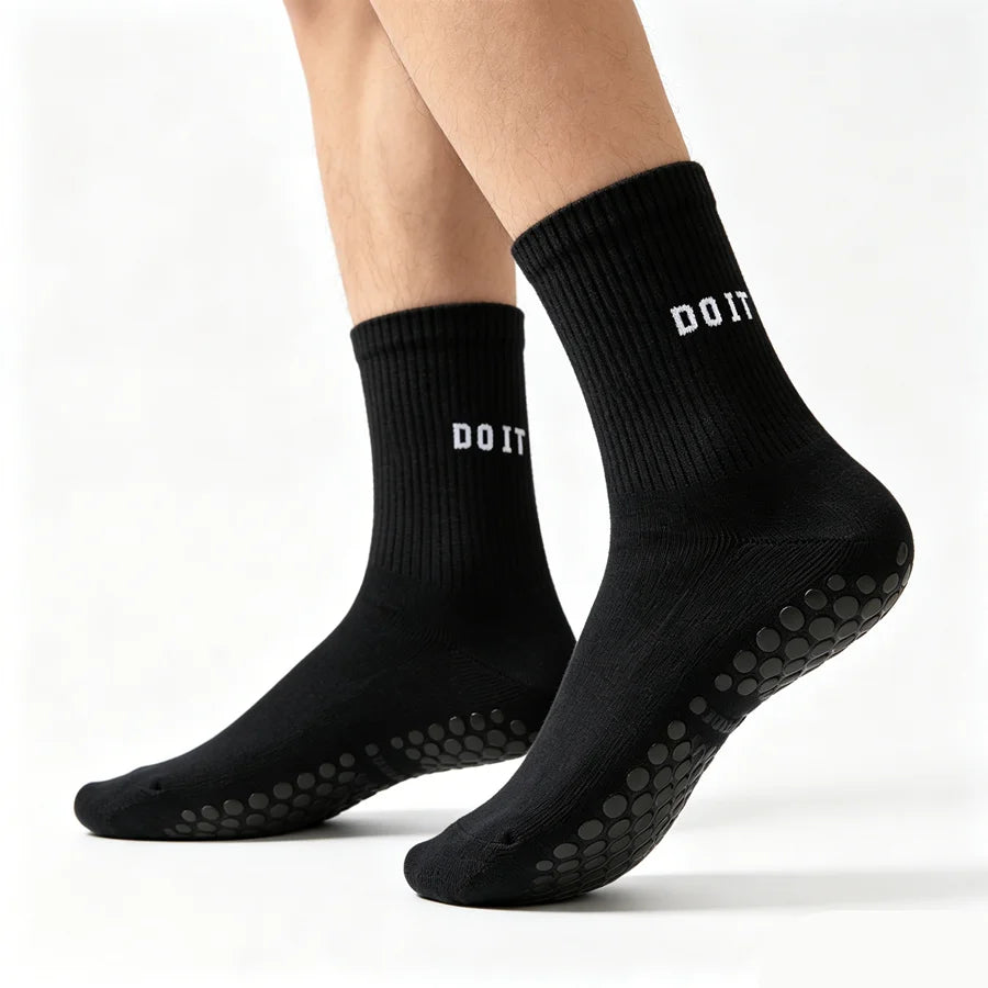 3/6/10pairs men women non slip grip football basketball breathable towel bottom shockproof professional athletic exercise socks