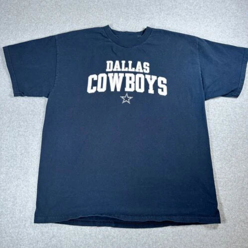 Vintage NFL Dallas Cowboys T-Shirt Football Mens Size L Blue Graphic Print 90s Graphic T Shirts