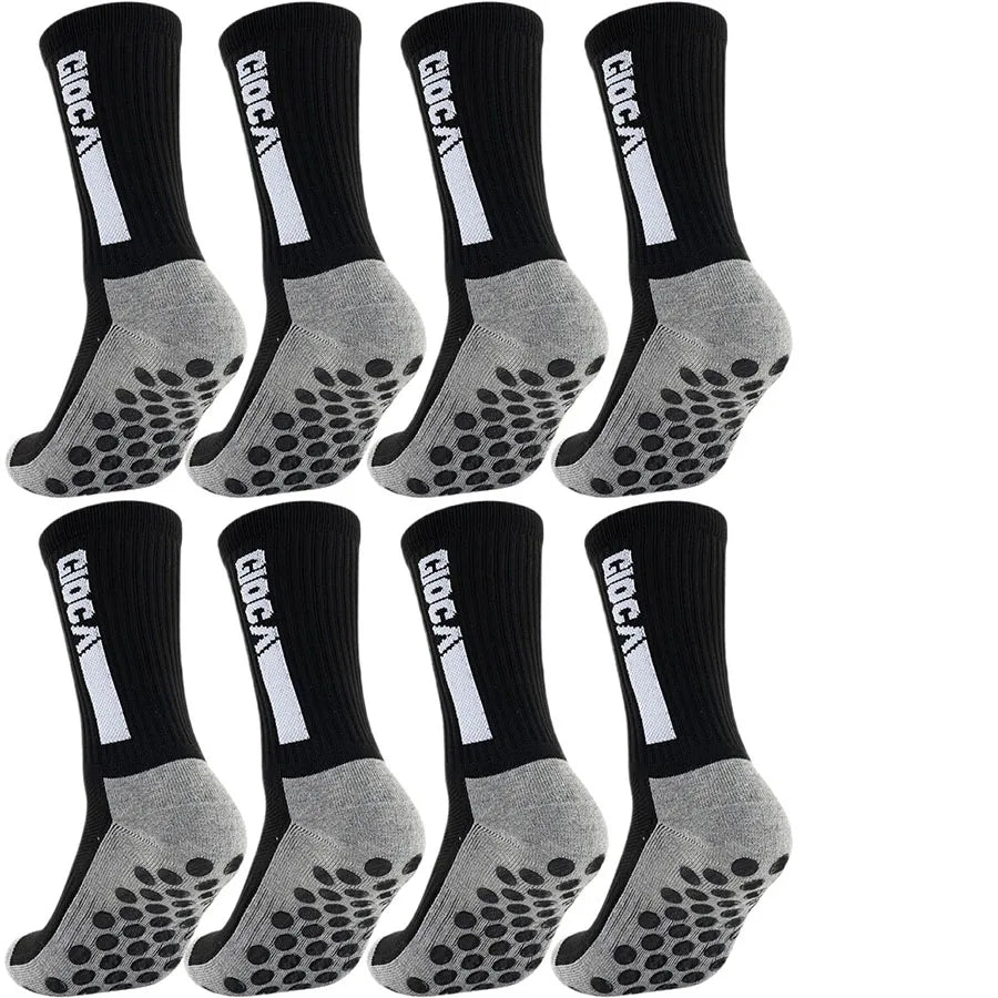 1/5/8/10pairs men women unisex non slip grip soccer rugby socks towel bottom breathable shockproof athletic exercise