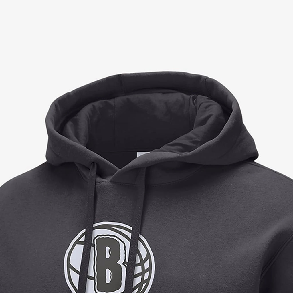 Nike genuine Brooklyn Nets NBA men's loose hooded sweatshirt FB4813-070