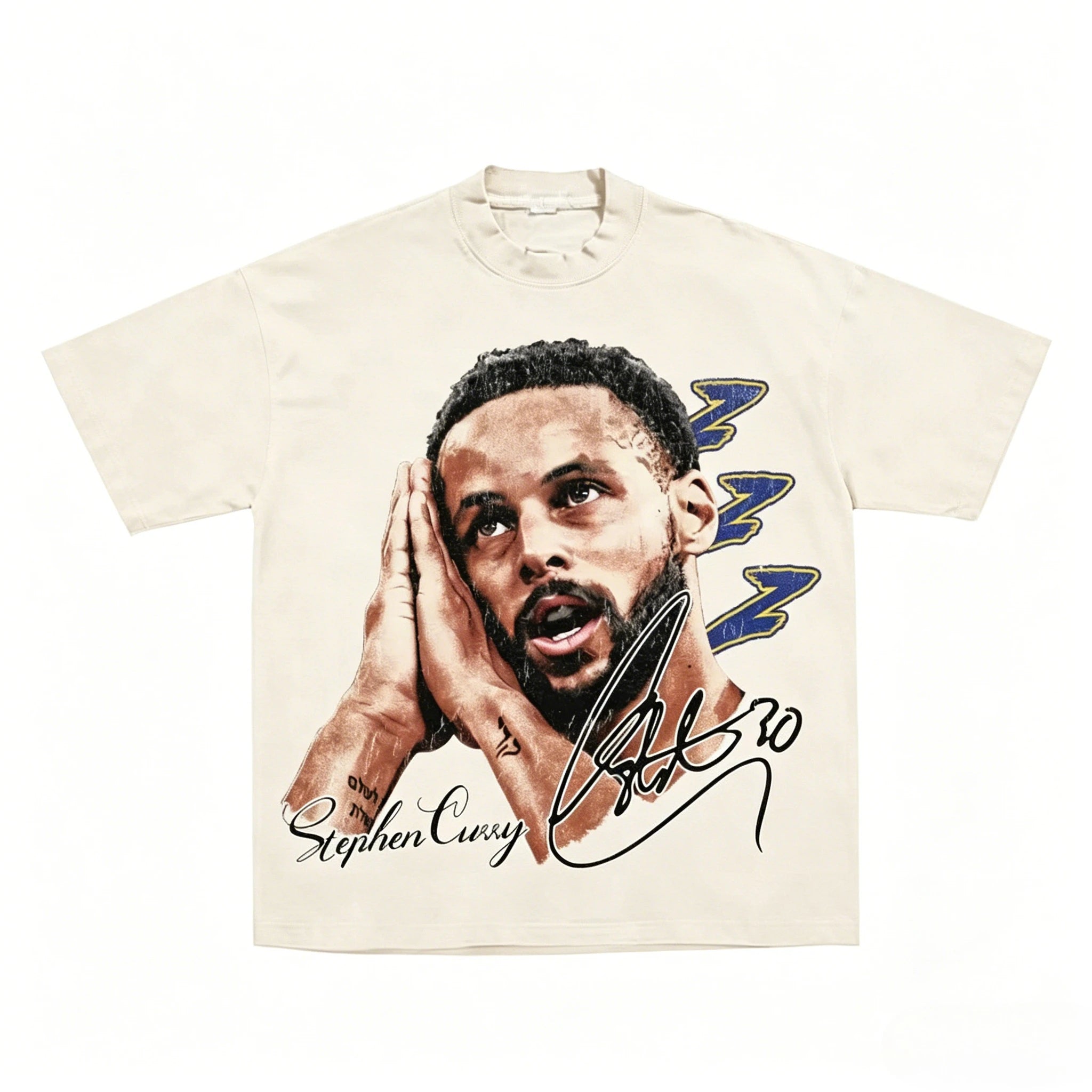 Summer Hot Selling Basketball Superstar Curry Goodnight Pattern Cotton T-shirt, Adult and Children's Fashionable Sportswear