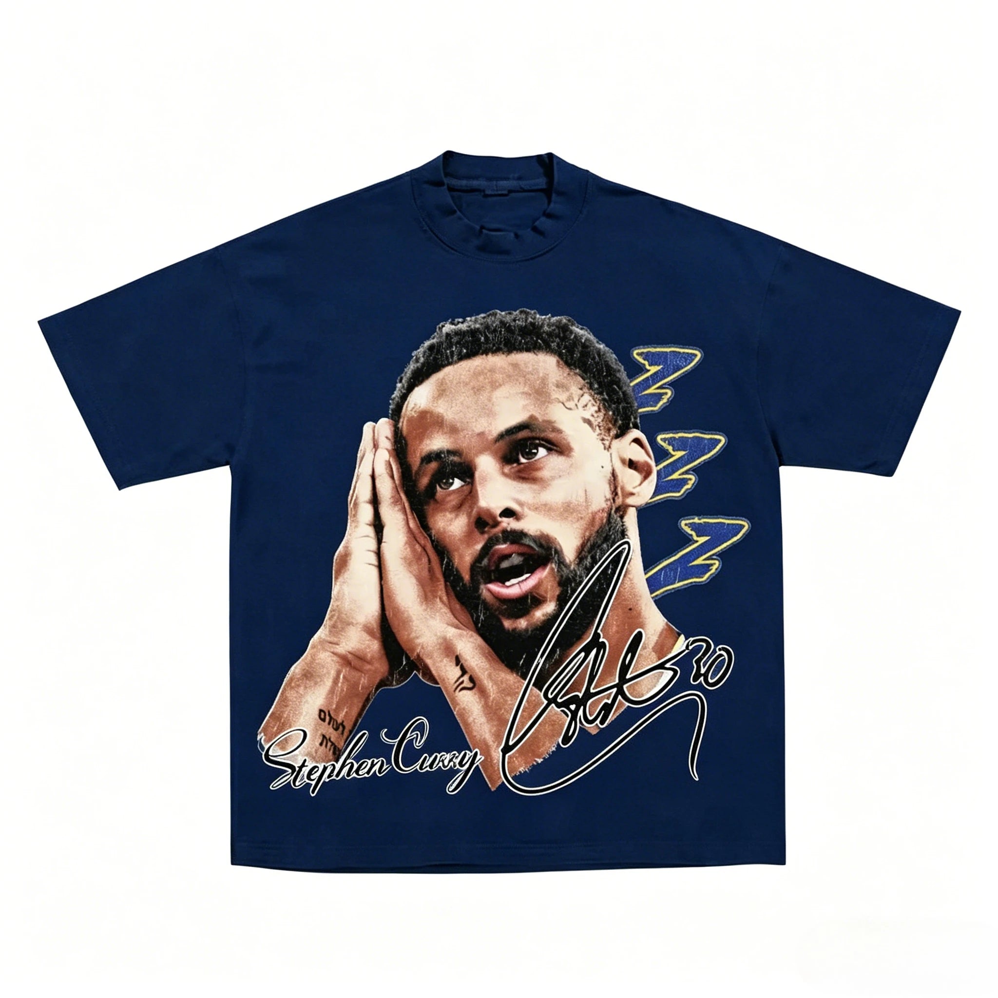 Summer Hot Selling Basketball Superstar Curry Goodnight Pattern Cotton T-shirt, Adult and Children's Fashionable Sportswear
