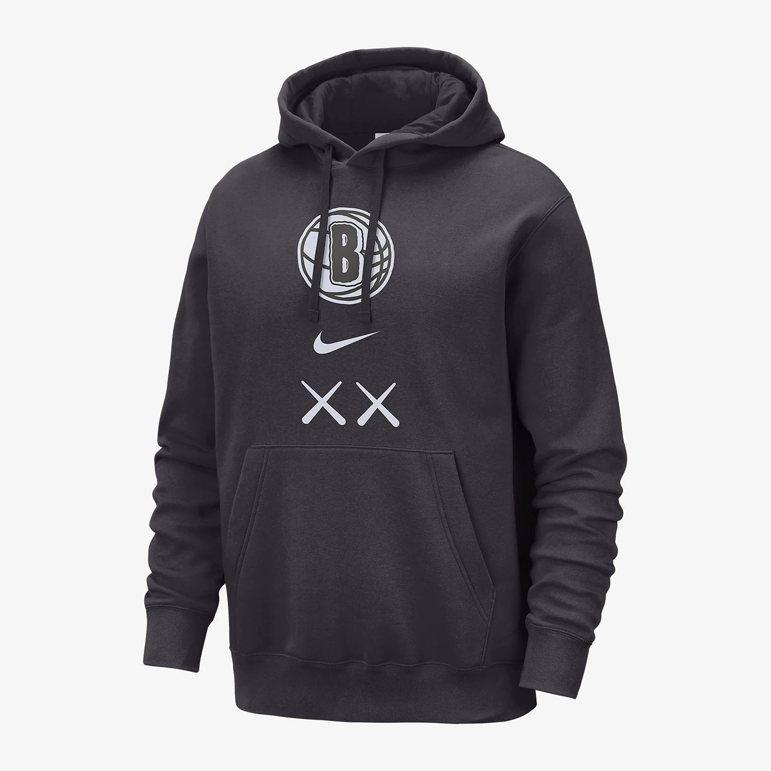 Nike genuine Brooklyn Nets NBA men's loose hooded sweatshirt FB4813-070