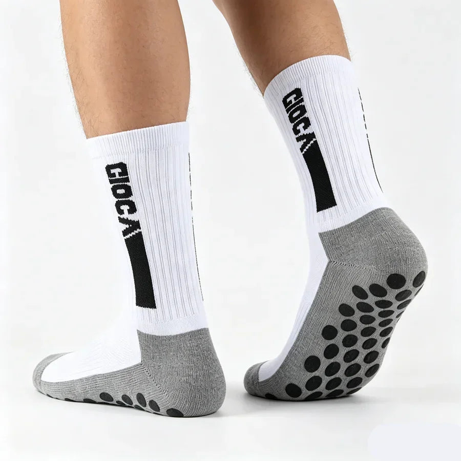 1/5/8/10pairs men women unisex non slip grip soccer rugby socks towel bottom breathable shockproof athletic exercise