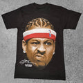 2026 Allen Iverson Big Face Basketball Pattern T-shirt Men's and Women's Summer Retro Streetwear Harajuku Top