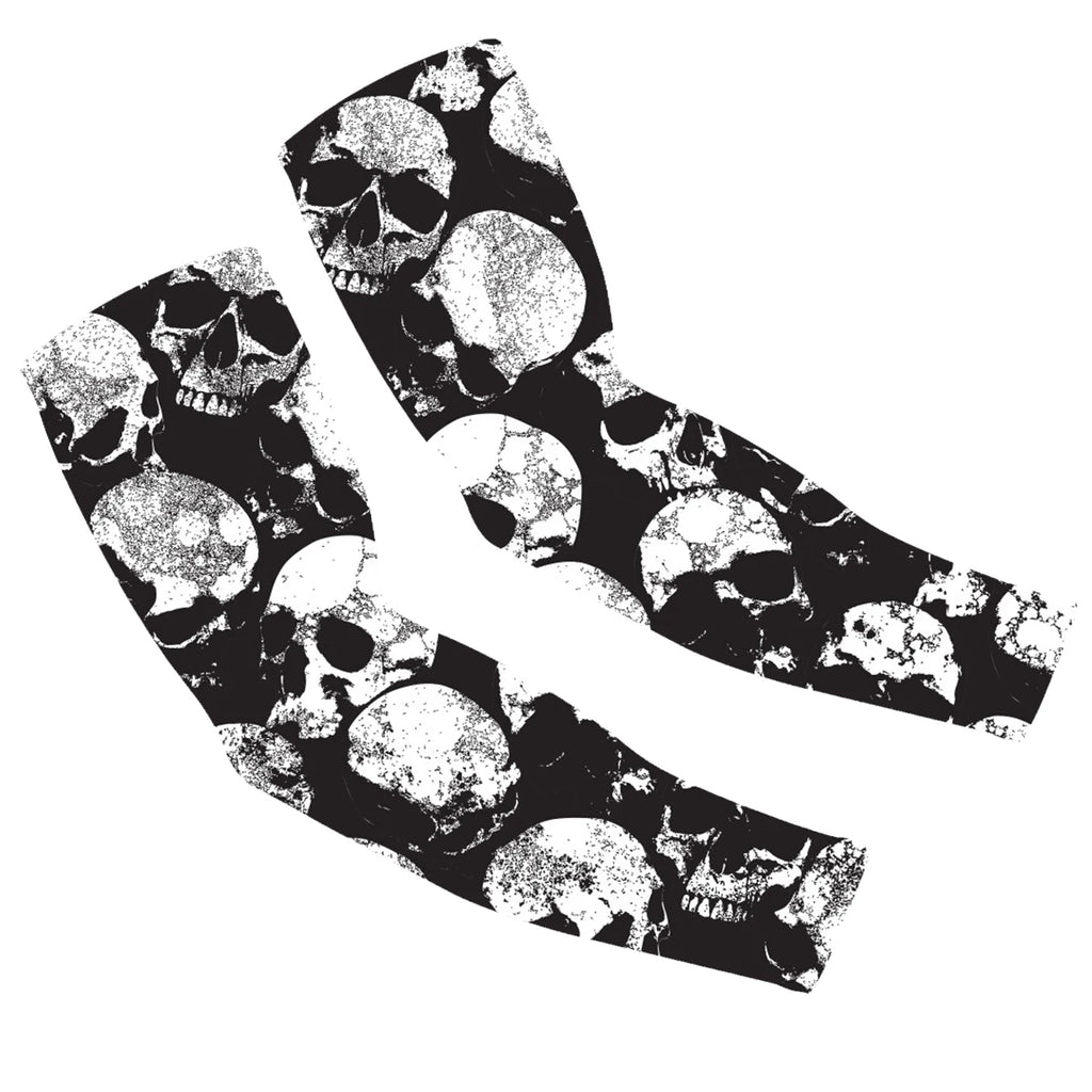 2 Pairs of Kids' Sports Arm Sleeves - Basketball & Baseball UV Protection Cooling Sleeves, Custom Logo Available