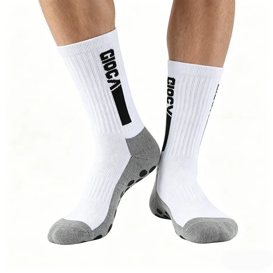 1/5/8/10pairs men women unisex non slip grip soccer rugby socks towel bottom breathable shockproof athletic exercise