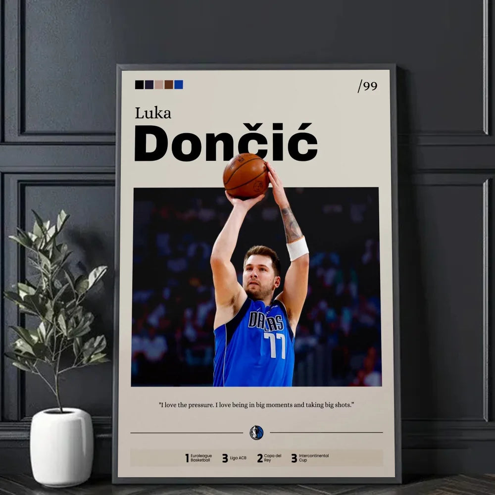 Basketball Star Embiid, James, Ball NBA Poster Decorative Painting Modern Home Wall Art Fans Souving Room Decoration Aesthetics