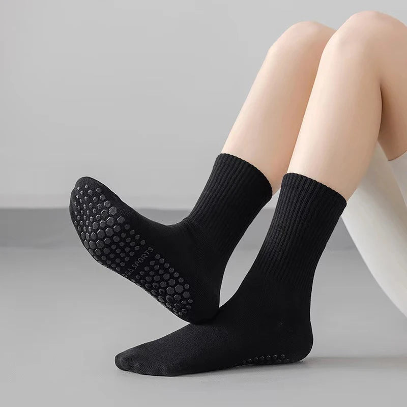3/6/10pairs men women non slip grip football basketball breathable towel bottom shockproof professional athletic exercise socks