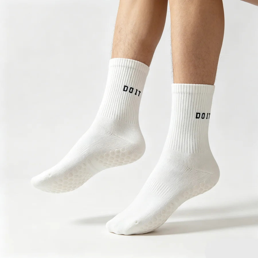 3/6/10pairs men women non slip grip football basketball breathable towel bottom shockproof professional athletic exercise socks