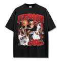 Allen Iverson Cross Over Legend Vintage Graphic T-Shirt Oversized Crew Neck Distressed Cotton Basketball Streetwear Tee