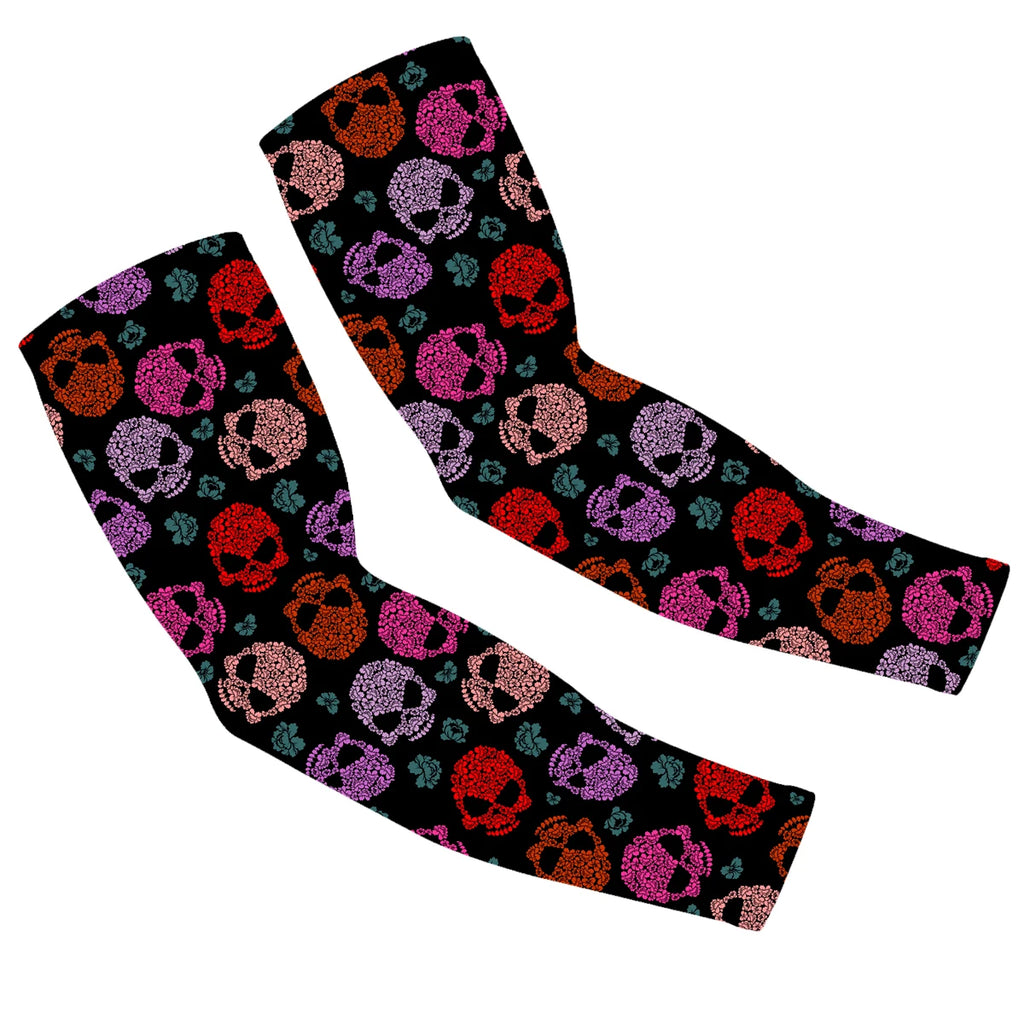 2 Pairs of Kids' Sports Arm Sleeves - Basketball & Baseball UV Protection Cooling Sleeves, Custom Logo Available