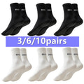 3/6/10pairs men women non slip grip football basketball breathable towel bottom shockproof professional athletic exercise socks
